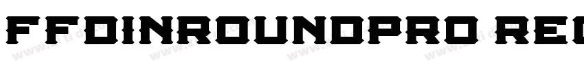 FFDINRoundPro Regula字体转换